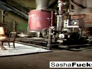 Tempting Sasha lives out her fantasies in the boiler room